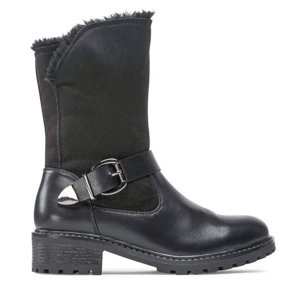 Botki Clara Barson. Czarne botki Clara Barson, bez wzorów, bez obcasa, na płaskiej podeszwie, bez zapięcia. Za 169.99 zł.