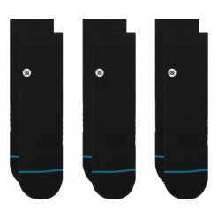 Skarpety Stance Icon Quarter 3 Pack. Czarne skarpety Stance, bez wzorów. Za 114.99 zł.