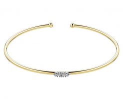 Bransoletka z żółtego złota z brylantami - 0,04 ct - próba 375. Żółte bransoletki Apart, z brylantem, złote. Za 2,659.00 zł.