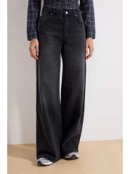 Trendyol Dżinsy - Comfort fit - w kolorze czarnym rozmiar: 40. Czarne jeansy Trendyol, bez wzorów, z podwyższonym stanem. Za 124.11 zł.