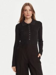 Gaudi Sweter 521FD53034 Czarny Slim Fit. Czarne swetry Gaudi, xs, bez wzorów, z syntetyku, bez ramiączek. Za 449.99 zł.