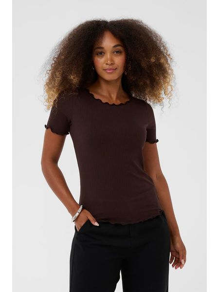 Cream Koszulka w kolorze ciemnobrązowym rozmiar: XXL. Brązowe bluzki Cream, xxl, bez wzorów, bez kołnierzyka, bez ramiączek. Za 82.99 zł.