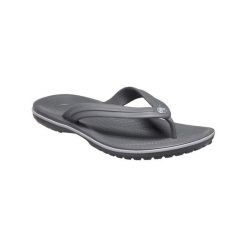 Japonki damskie Crocs Flip. Szare klapki Crocs, bez wzorów, z materiału, bez obcasa. Za 209.99 zł.