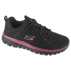 Buty sportowe Sneakersy damskie, Graceful - Get Connected. Czarne obuwie sportowe Skechers, bez zapięcia, na fitness i siłownię. Za 199.99 zł.