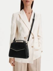 Nine West Torebka CEO-Wall Street Glow-KY318 Czarny. Czarne torebki klasyczne Nine West, bez wzorów, z materiału, bez dodatków. Za 249.99 zł.