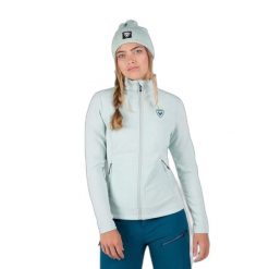Kurtka polarowa damska z zamkiem Rossignol Hybrid Clim. Niebieskie kurtki narciarskie Rossignol, bez wzorów, z polaru, bez kaptura, narciarskie. Za 611.85 zł.