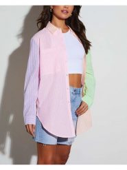 Milan Kiss Bluzka ze wzorem rozmiar: XL. Bluzki Milan Kiss, xl, bez wzorów, bez kołnierzyka, bez ramiączek. Za 154.79 zł.