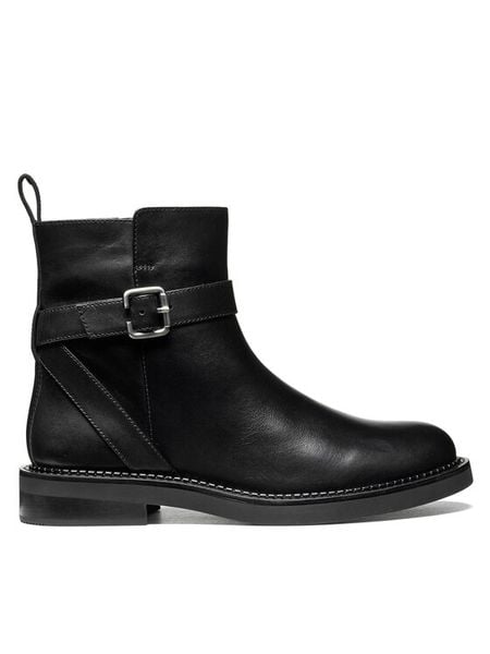Geox Botki D Serilda D66WYB 43 C9999 Czarny. Czarne botki Geox, bez wzorów, ze skóry, bez obcasa, na płaskiej podeszwie, bez zapięcia. Za 589.99 zł.