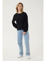 Cream Sweter "Dela" w kolorze czarnym rozmiar: M. Czarne swetry Cream, m, bez wzorów, z wiskozy, bez ramiączek. Za 101.23 zł.