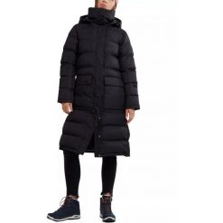 Damski płaszcz zimowy Fundango Sabina Padded. Czarne płaszcze FUNDANGO, na zimę, l, bez wzorów, z materiału, z kapturem. Za 499.00 zł.