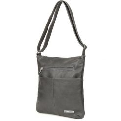 Listonoszka skórzana Beltimore 934 szara. Szare torebki klasyczne bez wzorów, ze skóry, bez dodatków. Za 164.90 zł.