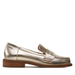 Lordsy R.Polański. Żółte lordsy R.Polański, bez wzorów, bez obcasa, bez zapięcia. Za 279.99 zł.