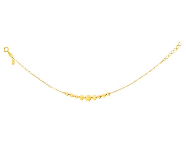 Złota bransoletka, ankier - koła. Żółte bransoletki Apart, złote. Za 579.00 zł.