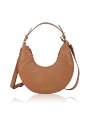 Bellicci Skórzana torebka "Cardonna" w kolorze jasnobrązowym - 24 x 15 x 7 cm rozmiar: onesize. Brązowe torby na ramię Bellicci, bez wzorów, z materiału, na ramię, bez dodatków. Za 217.99 zł.