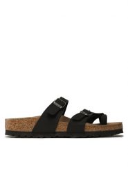 Birkenstock Japonki Mayari Birko-Flor 1021231 Czarny. Czarne klapki Birkenstock, bez wzorów, z syntetyku, bez obcasa. Za 369.99 zł.