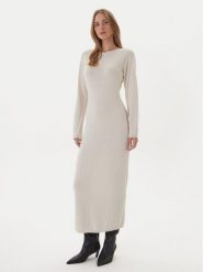 Kontatto Sukienka dzianinowa 3M0964C Écru Slim Fit. Sukienki Kontatto, m, bez wzorów, z dzianiny, bez kołnierzyka, bez ramiączek. Za 409.99 zł.