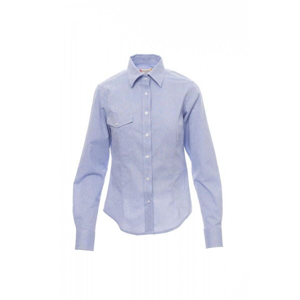 Damska koszula specjalistyczna payper. Niebieskie koszule PAYPER WEAR, bez wzorów, sportowe, bez kołnierzyka, bez ramiączek. Za 151.00 zł.