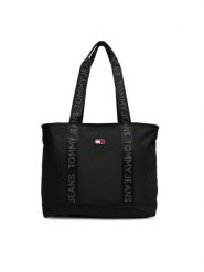 Tommy Jeans Torebka Tjw Daily Tote AW0AW17567 Czarny. Czarne shopper Tommy Jeans, bez wzorów, z jeansu, bez dodatków. Za 349.99 zł.