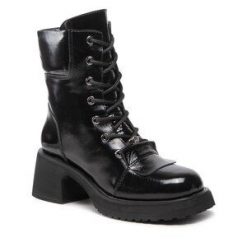 Botki Rage Age. Czarne botki Rage Age, bez wzorów, bez obcasa, na słupku, bez zapięcia. Za 649.99 zł.