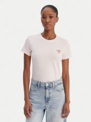 Guess T-Shirt W2YI44 J1314 Różowy Regular Fit. Czerwone t-shirty Guess, xs, z aplikacjami, z bawełny, bez kołnierzyka, bez ramiączek. Za 139.99 zł.