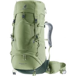 Plecak trekkingowy damski Deuter Aircontact Lite 35 + 10 SL - grove/ivy. Brązowe plecaki Deuter, bez wzorów. Za 849.99 zł.