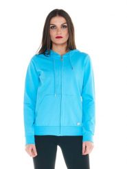 Bluza z bawełna z kaptur na co dzień na siłownię. Niebieskie bluzy LEONE 1947 APPAREL, xl, bez wzorów, z bawełny, bez kaptura. Za 105.21 zł.