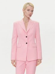 HUGO Marynarka Asmalla-1 50533901 Różowy Slim Fit. Czerwone marynarki i żakiety Hugo, bez wzorów, z syntetyku. Za 949.99 zł.