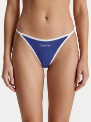 Calvin Klein Underwear Stringi LV00QF8892 Niebieski. Niebieskie stringi Calvin Klein Underwear, bez wzorów. Za 99.99 zł.