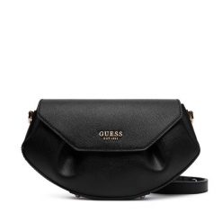 Torebka Guess. Czarne listonoszki Guess, z aplikacjami, bez dodatków. Za 589.99 zł.