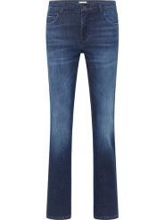 Mustang Dżinsy - Regular fit - w kolorze granatowym rozmiar: W26/L32. Niebieskie jeansy Mustang, l, z aplikacjami. Za 227.31 zł.