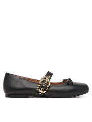 LOVE MOSCHINO Baleriny JA11091G1PIE0000 Czarny. Czarne baleriny Love Moschino, bez wzorów, ze skóry, bez obcasa. Za 879.99 zł.