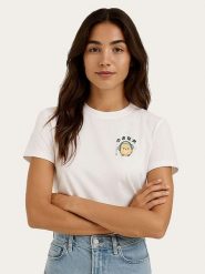 WOOOP Koszulka "Ramen Headphones" w kolorze białym rozmiar: L. Białe bluzki Wooop, l, bez wzorów, z bawełny, bez kołnierzyka, bez ramiączek. Za 56.99 zł.