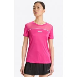 Koszulka tenisowa damska Diadora L. SS Core T-Shirt. Białe t-shirty Diadora, l, bez wzorów, bez kołnierzyka, bez ramiączek. Za 110.00 zł.
