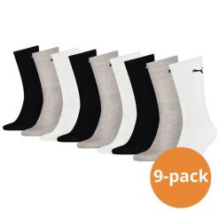 Skarpety sportowe Puma Czarne / Szare / Białe 9 par. Szare skarpety Puma, bez wzorów, z bawełny. Za 173.99 zł.