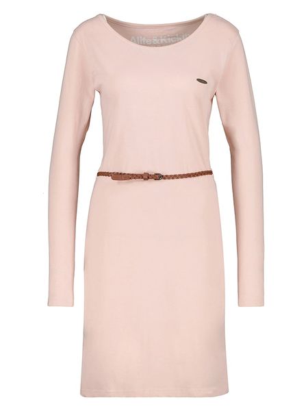 Alife and kickin Sukienka "Ellin" w kolorze jasnoróżowym rozmiar: S. Różowe sukienki Alife and Kickin, s, bez wzorów, ze skóry, bez kołnierzyka, bez ramiączek, maxi. Za 41.59 zł.