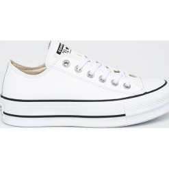 Converse - Tenisówki. Białe trampki Converse, bez wzorów, z materiału, bez zapięcia. Za 379.90 zł.