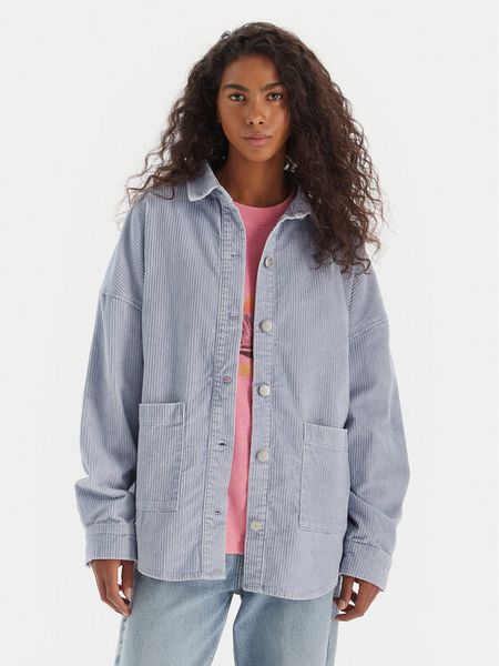 Roxy Koszula Kick Back Washed Cord ERJWT03697 Niebieski Regular Fit. Niebieskie koszule Roxy, s, bez wzorów, z bawełny, bez kołnierzyka, bez ramiączek. Za 329.99 zł.
