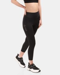 Damska legginsy fitness Kilpi RIVIAN-W. Czarne legginsy sportowe Kilpi, bez wzorów, z nylonu, do biegania. Za 256.81 zł.