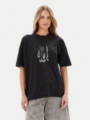 Volcom T-Shirt Voltrip B3512508 Czarny Oversize. Czarne t-shirty Volcom, s, bez wzorów, z bawełny, bez kołnierzyka, bez ramiączek. Za 109.99 zł.