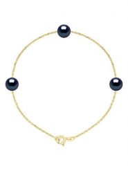 Pearline Złota bransoletka z perłą rozmiar: onesize. Niebieskie bransoletki Pearline, z perłą, złote. Za 448.99 zł.