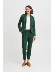B.young Spodnie w kolorze zielonym rozmiar: L. Zielone spodnie materiałowe b.young, na co dzień, l, bez wzorów, z materiału, z podwyższonym stanem. Za 61.95 zł.