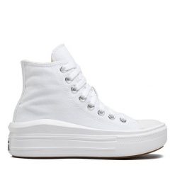 Trampki Converse. Białe trampki Converse, bez wzorów, bez zapięcia. Za 259.99 zł.