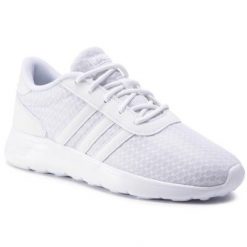 ADIDAS LITE RACER F34672 Biały. Białe obuwie sportowe Adidas, z materiału, bez zapięcia. Za 229.99 zł.
