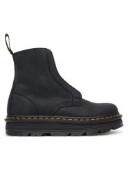 Dr. Martens Botki Zebzag Laceless Black Wyoming DM42653001 Czarny. Czarne botki Dr. Martens, bez wzorów, ze skóry, bez obcasa, na płaskiej podeszwie, bez zapięcia. Za 859.99 zł.