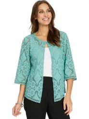 WITT WEIDEN Kardigan w kolorze turkusowym rozmiar: 54. Niebieskie kardigany WITT WEIDEN, bez wzorów, z koronki. Za 82.99 zł.