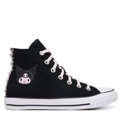 Trampki Converse. Czarne trampki Converse, bez wzorów, bez zapięcia. Za 399.99 zł.