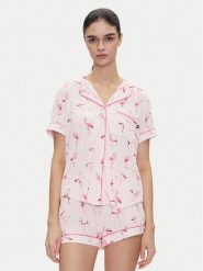 Kate Spade Piżama KSI12746 Różowy Regular Fit. Czerwone piżamy Kate Spade, bez wzorów, bez ramiączek. Za 289.99 zł.
