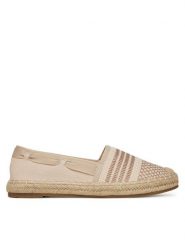 DeeZee Espadryle LE601-139 Beżowy. Brązowe espadryle DeeZee, bez wzorów, z materiału, bez obcasa, bez zapięcia. Za 99.99 zł.