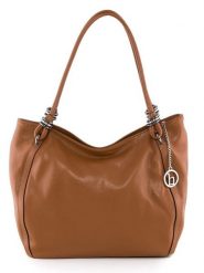 Lia Biassoni Skórzana torebka "Merula" w kolorze jasnobrązowym - 32 x 28 x 14 cm rozmiar: onesize. Brązowe torby na ramię Lia Biassoni, bez wzorów, z materiału, na ramię, bez dodatków. Za 347.99 zł.