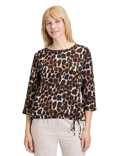 BETTY & CO Bluzka w kolorze brązowo-czarnym rozmiar: 46. Brązowe bluzki Betty & Co, bez wzorów, bez kołnierzyka, bez ramiączek. Za 98.95 zł.